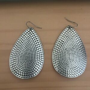Silver Teardrop Earrings